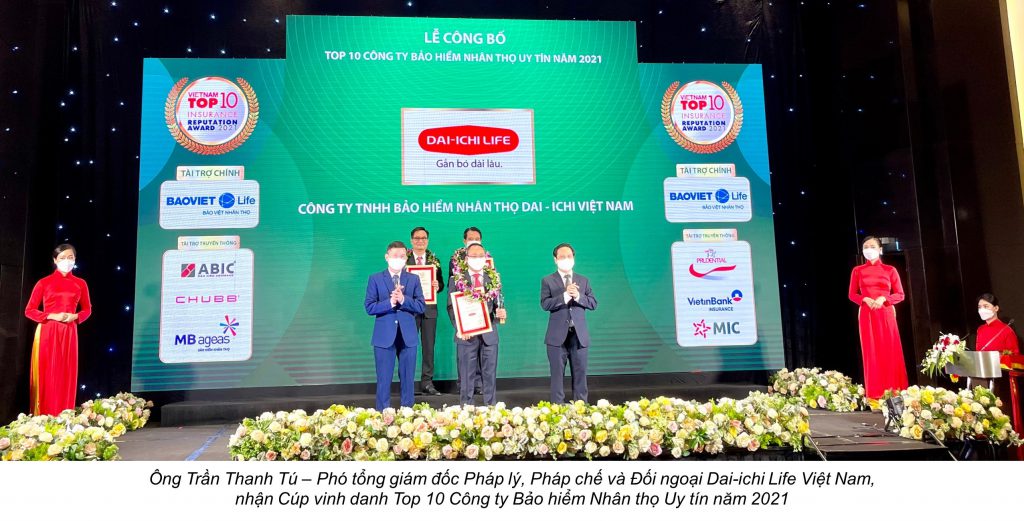 Dai-ichi Life Việt Nam Vinh Dự đạt Danh Hiệu Top 3 Công Ty Bảo Hiểm ...