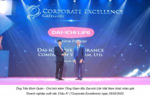 Dai ichi Life Viet Nam nhan giai Doanh nghiep xuat sac Chau A