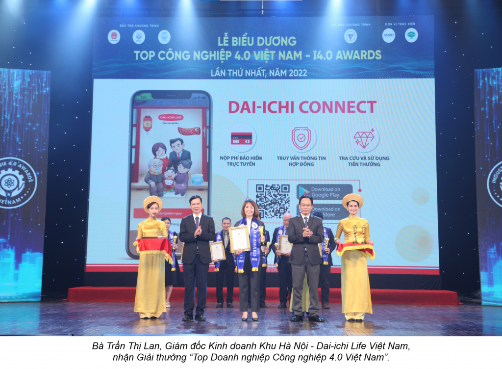 Dai ichi nhan Giai thuong Top Cong nghiep 4.0 Viet Nam 2022
