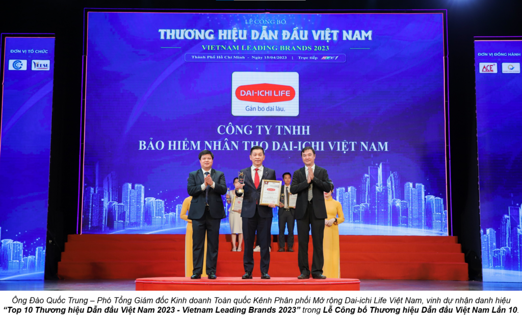 Dai ichi nhan Giai thuong Top 10 Thuong hieu dan dau Viet Nam 2023 01