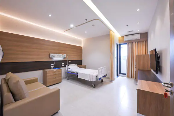 Phòng dành cho bệnh nhân nội trú tại bệnh viện đa khoa Phương Đông